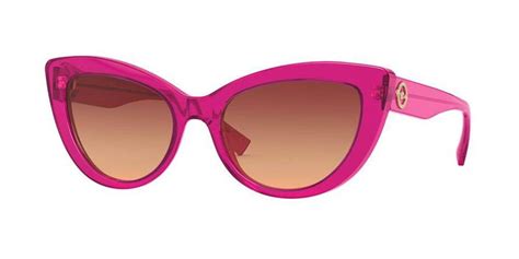 hot pink versace glasses.